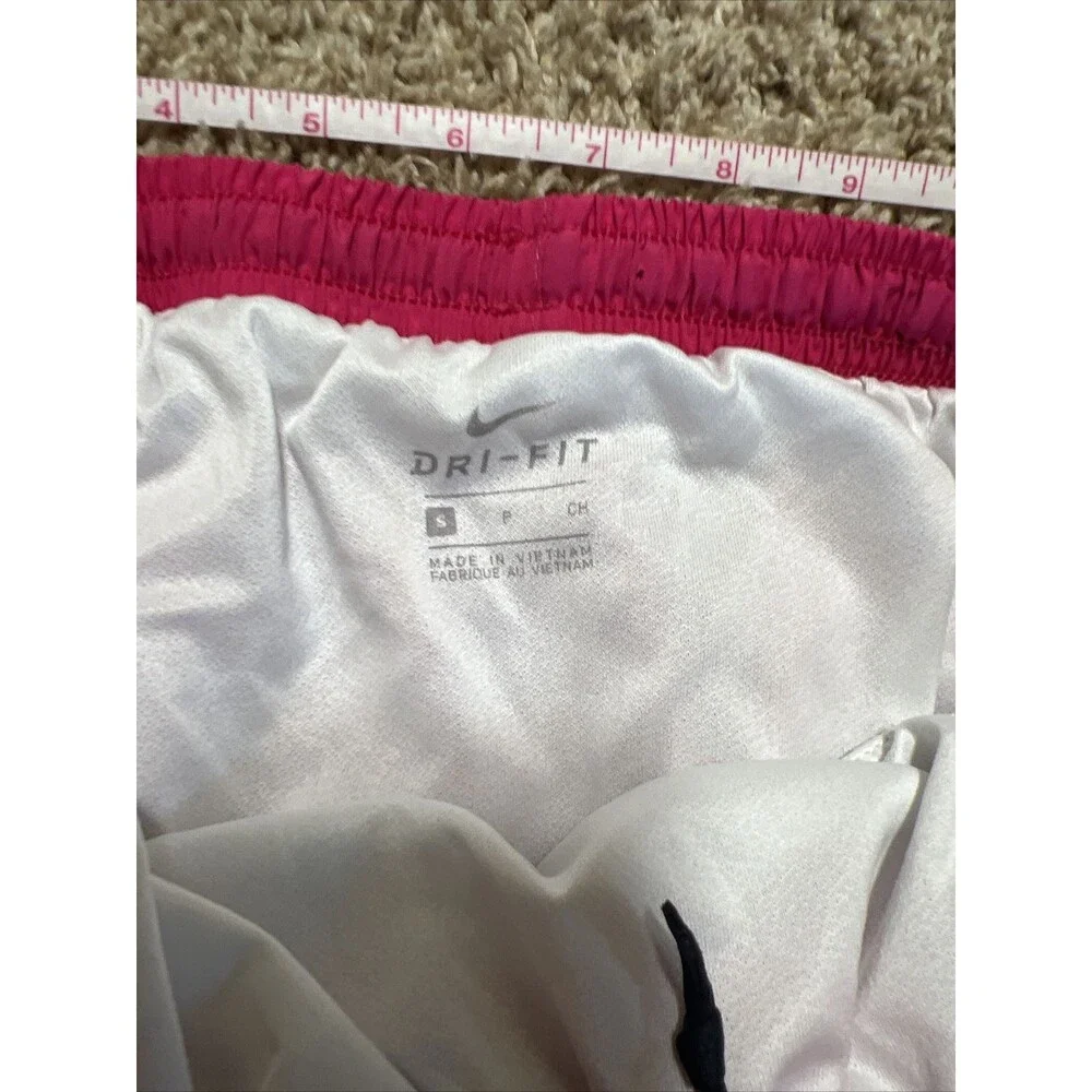 Nike Dri Fit Women's Lined Running Shorts Pink Sz Small